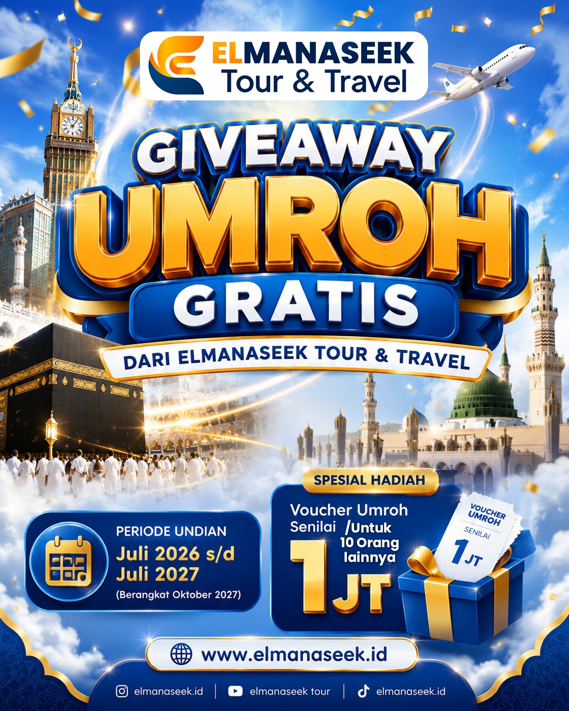 Giveaway Umroh Gratis Elmanaseek