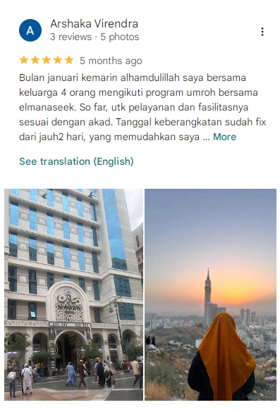 Review jamaah Elmanaseek 7
